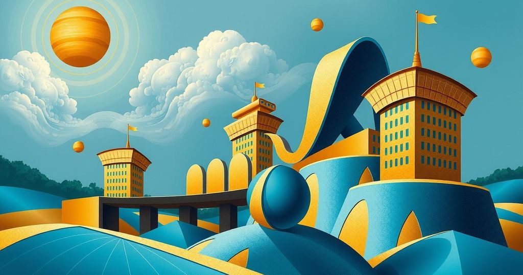 Abstract illustration representing the plight of Nigerians abroad, featuring symbolic elements of security and vulnerability.