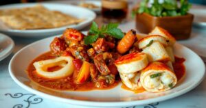 A dish of gnocchi Sorrento and shrimp manicotti at an Italian restaurant, showcasing Italian cuisine and hospitality.
