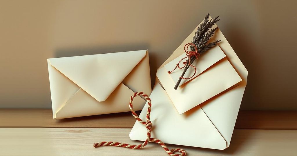 An illustration of diplomatic letters placed on a table, symbolizing stalled communications between two leaders.